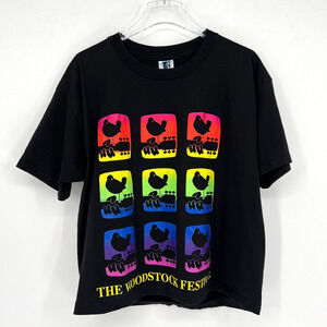 Woodstock Festival Vintage 90s T Shirt Women's XL EM Great Entertainment Graphic